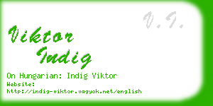 viktor indig business card